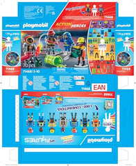 Playmobil My Figures Fire Brigade 70-piece set boosts imaginative firefighting play.