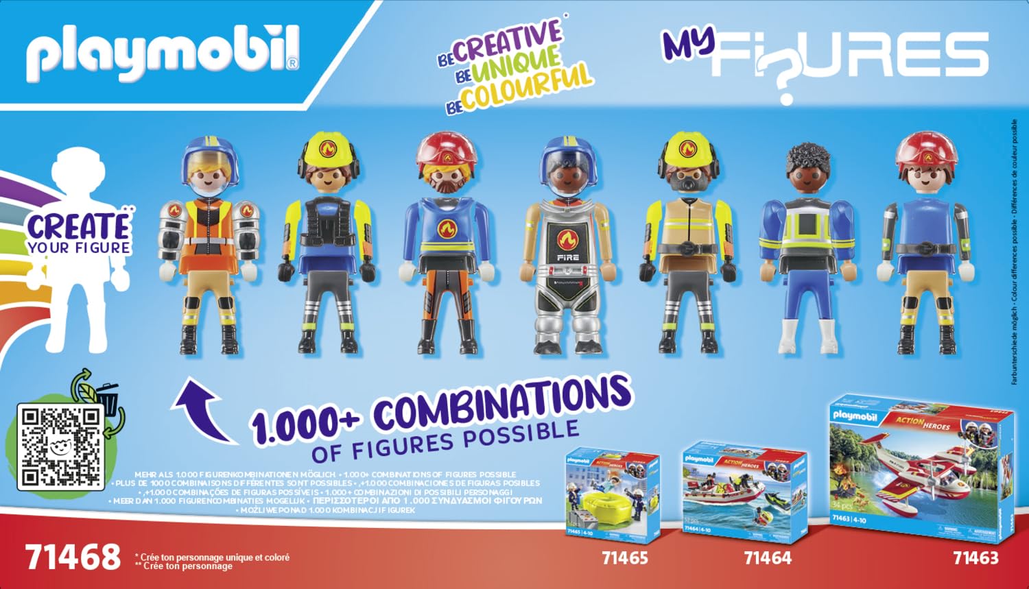 Playmobil My Figures Fire Brigade cannister accessory for realistic containment scenarios.