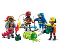 Playmobil My Figures Fire Brigade silicone puddle for spill response play.