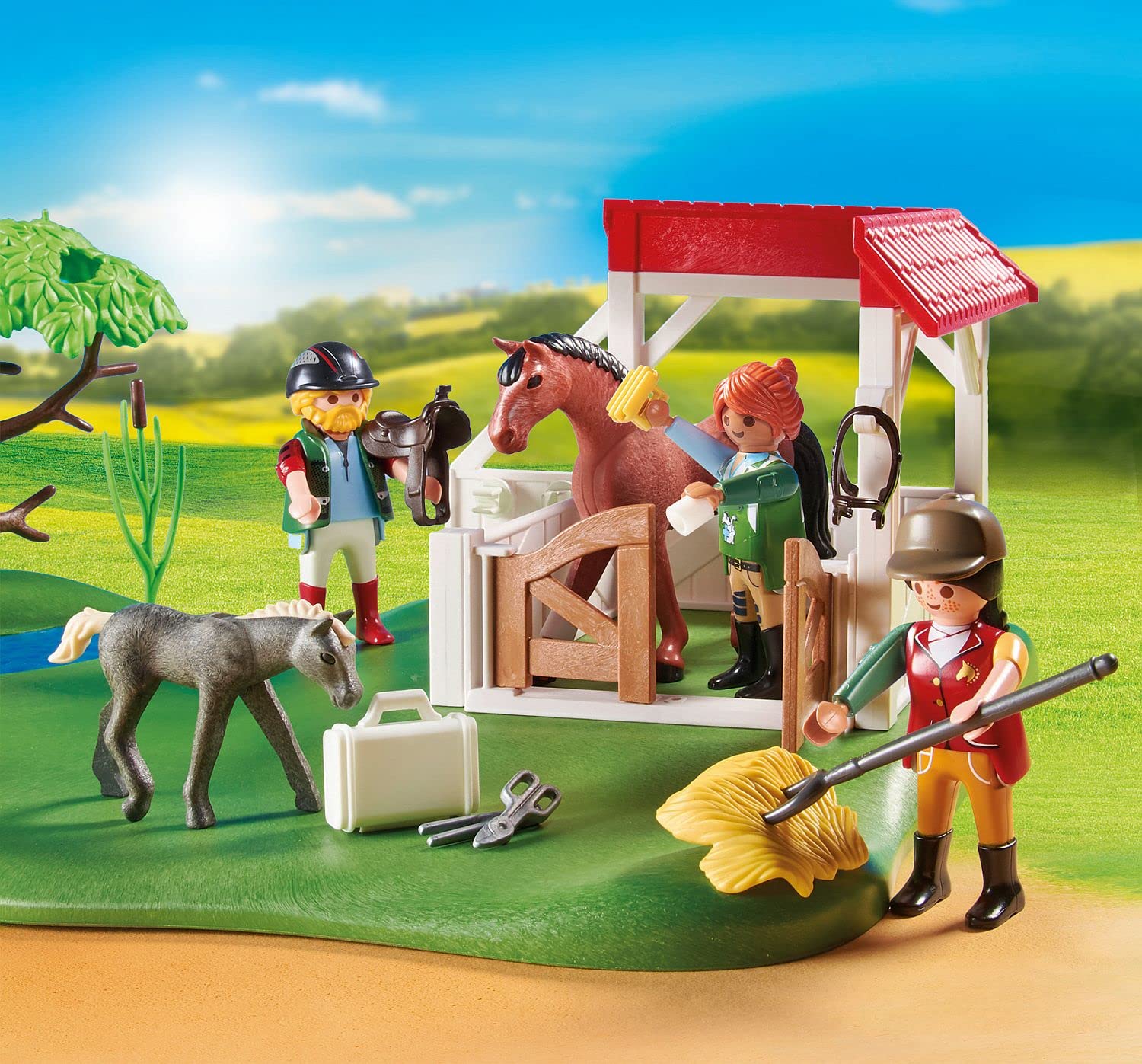 Playmobil My Figures Horse Ranch accessories spark practical role-play adventures.