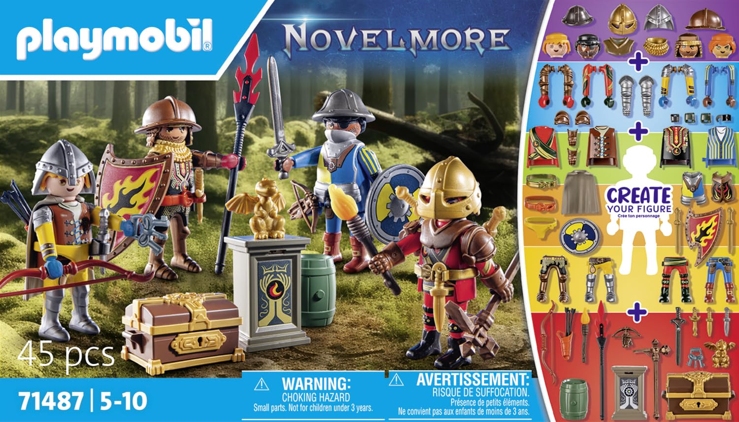 Playmobil My Figures Knights of Novelmore accessories collection expands play options.