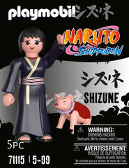 Playmobil Naruto Shizune box packaging highlights collectible theme