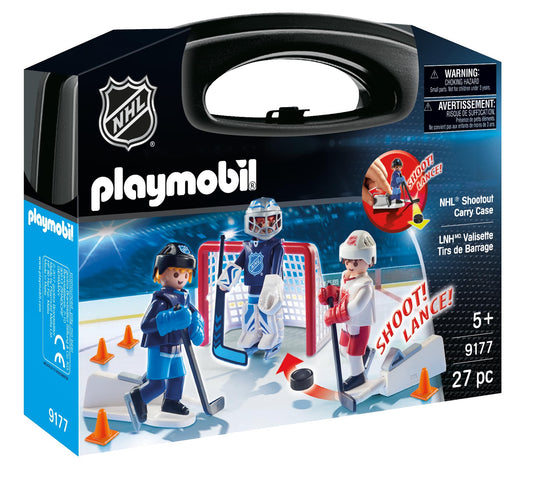 Playmobil NHL Shootout Carry Case setup for on-the-go hockey games