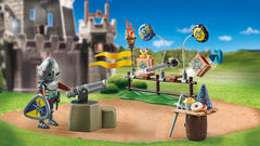 Playmobil Novelmore baseplate helps build sturdy birthday play scenes.