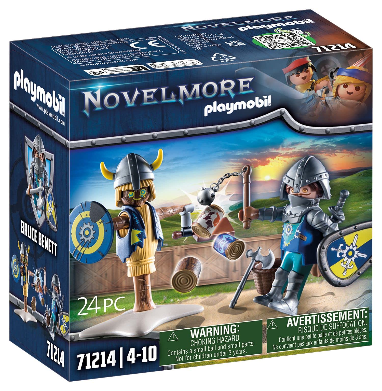 Playmobil Novelmore training dummy ready for practice drills and skill sharpening