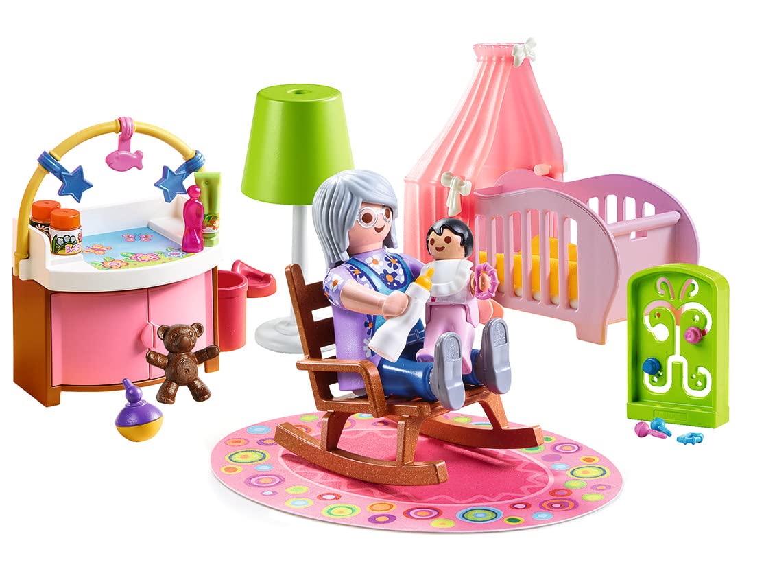 Playmobil Nursery lamp adds soft, inviting lighting to the scene