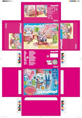 Playmobil Nursery play mat defining a cozy play area for kids