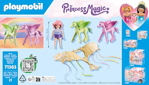 Playmobil Pegasus Foals and Glider Set offer compact, portable play.