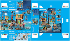 Playmobil Pirate Harbor accessories, expanding play options with ships, barrels, flags, and more.