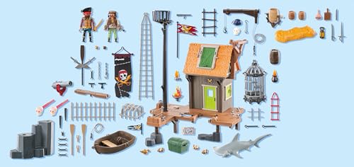 Playmobil Pirate Harbor skull cannon, a glow-in-the-dark detail that sparks nighttime adventures.