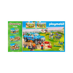 Playmobil Pony Café figures and ponies spark farm adventures.