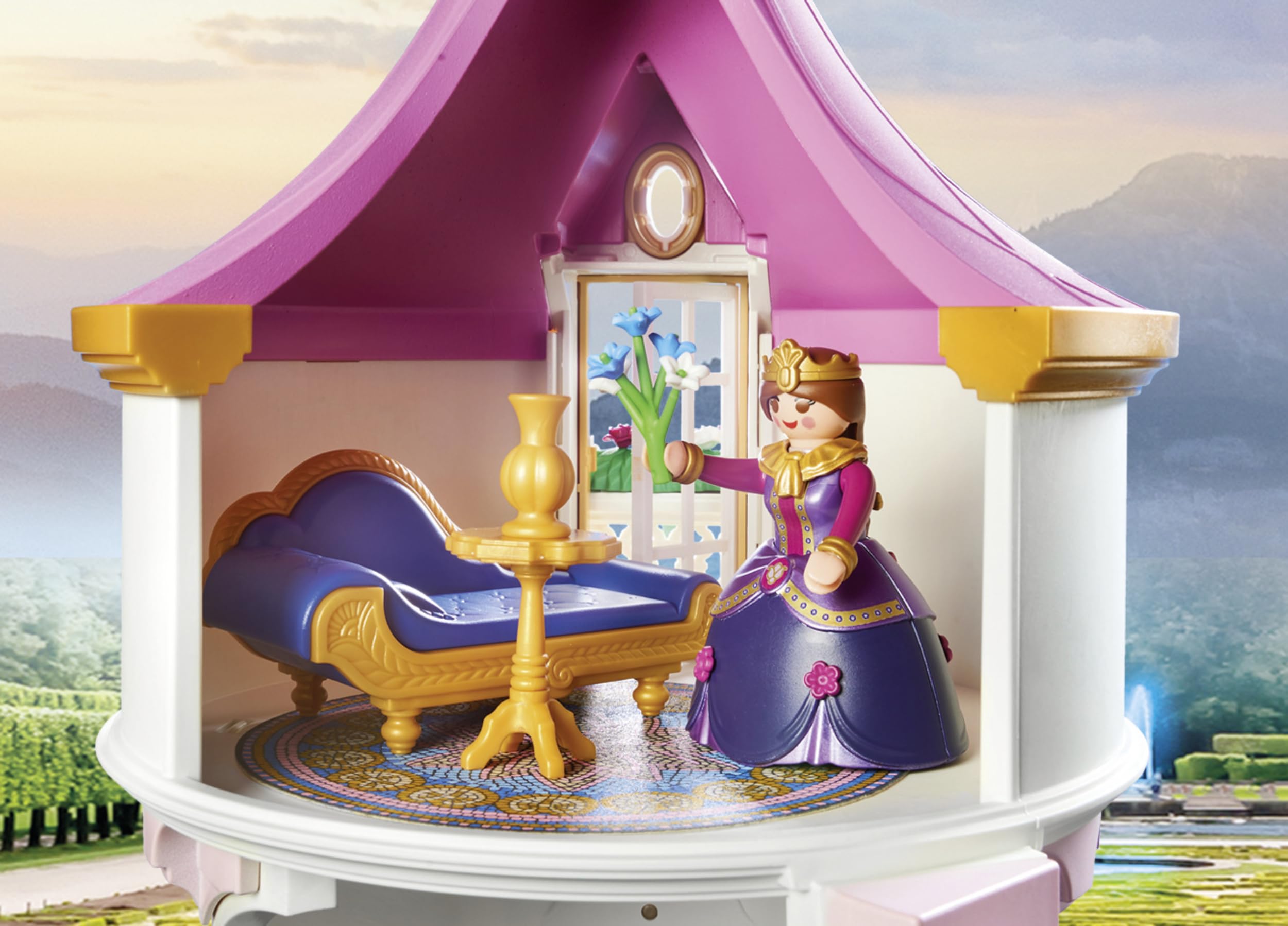 Playmobil Princess Castle dining area invites family meals and social pretend play.