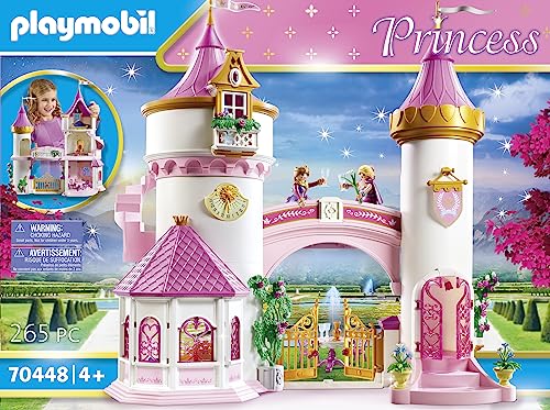 Playmobil Princess Castle elevator enables easy access to the second floor for pretend adventures.
