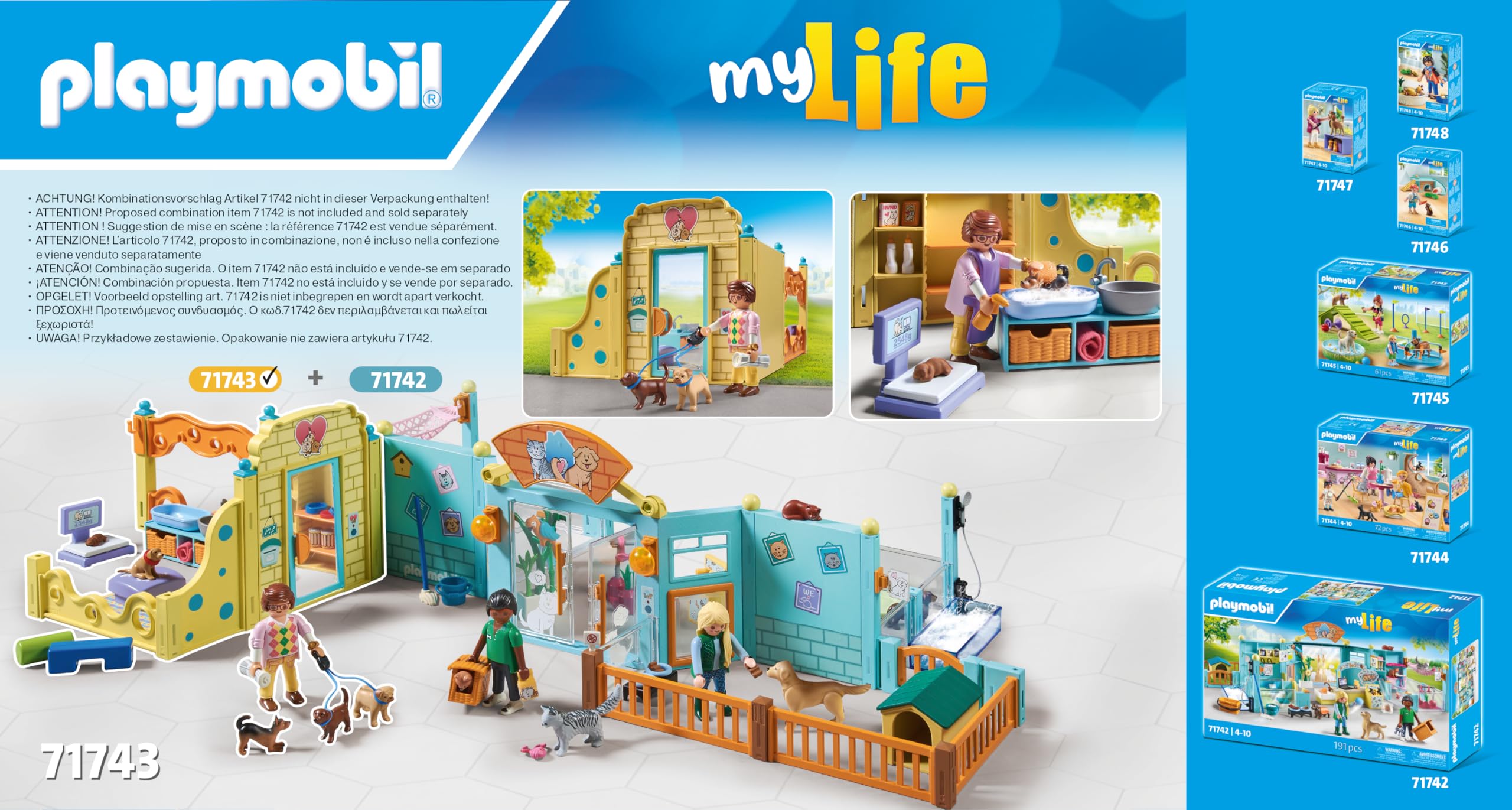 Playmobil Puppy Care Center cozy puppy beds for rest between play sessions