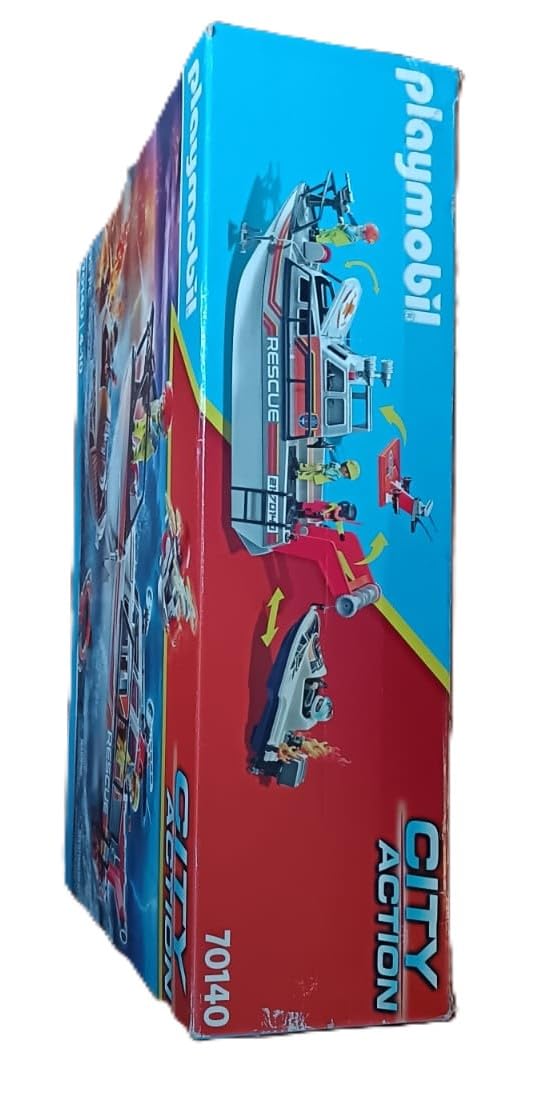Playmobil rescue drone lowers life ring for water rescues