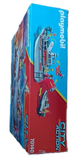 Playmobil rescue drone lowers life ring for water rescues