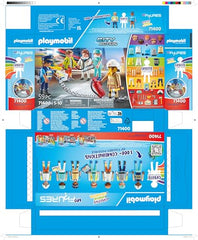 Playmobil Rescue set packaging and instructions guide setup.