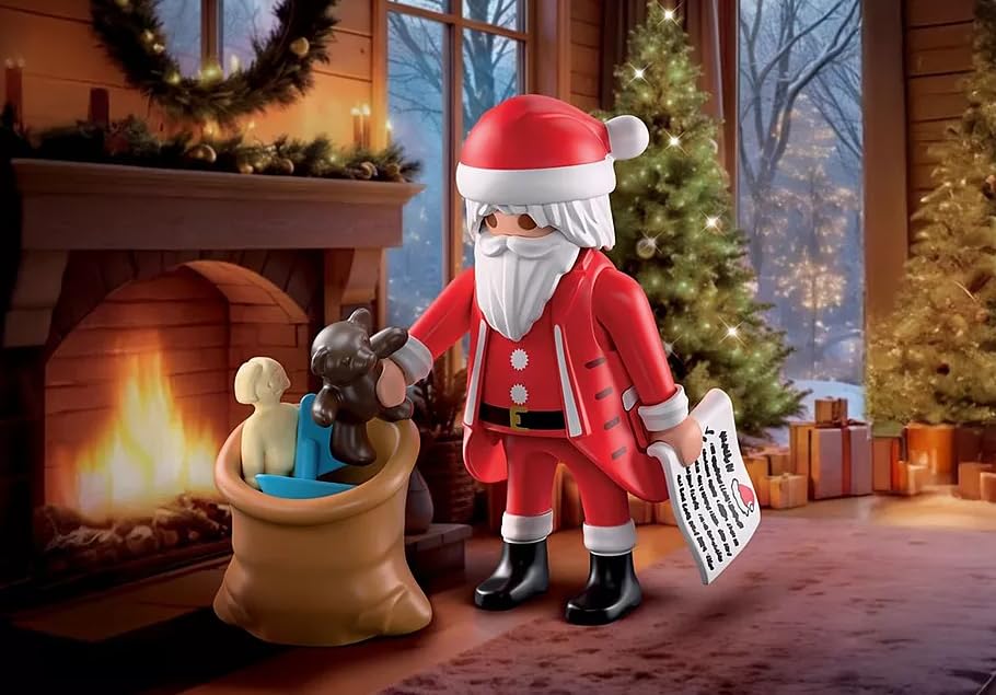 Playmobil Santa Claus compatible with other PLAYMOBIL sets for festive adventures