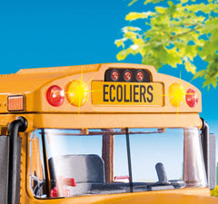 Playmobil School Bus removable roof offers quick access to the cabin
