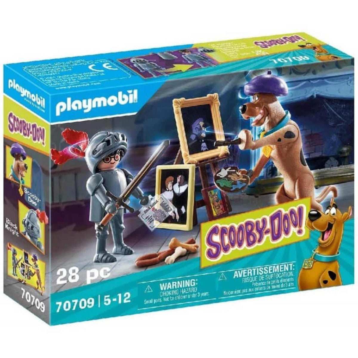 Playmobil Scooby-Doo Black Knight armor scene for imaginative mystery play
