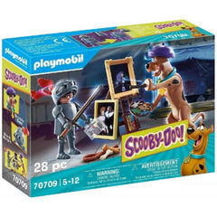 Playmobil Scooby-Doo Black Knight armor scene for imaginative mystery play