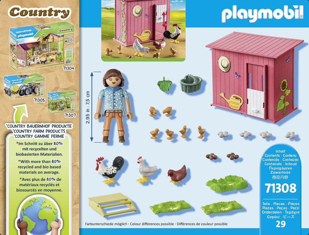 Playmobil Six Chick and Eggs showcase busy farm life