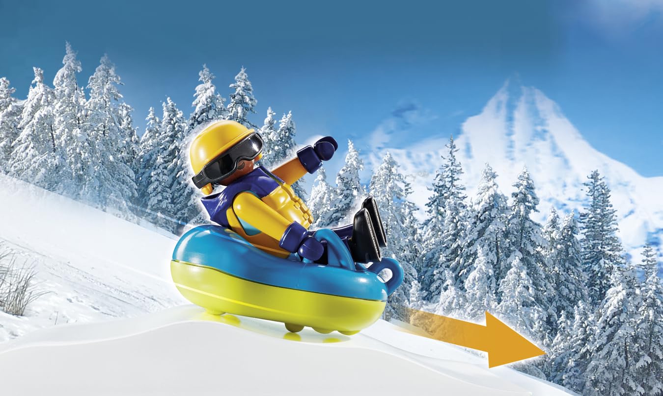 Playmobil Ski World two adult figures ready for a lesson.