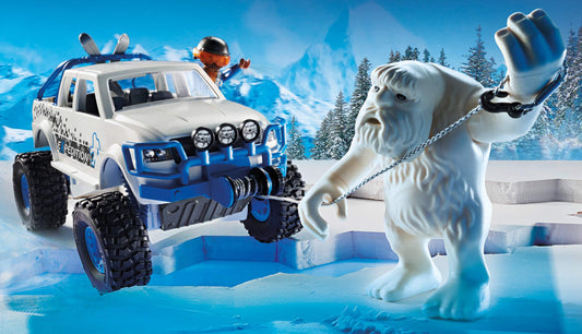 Playmobil Yeti figure for exciting snow chase play.