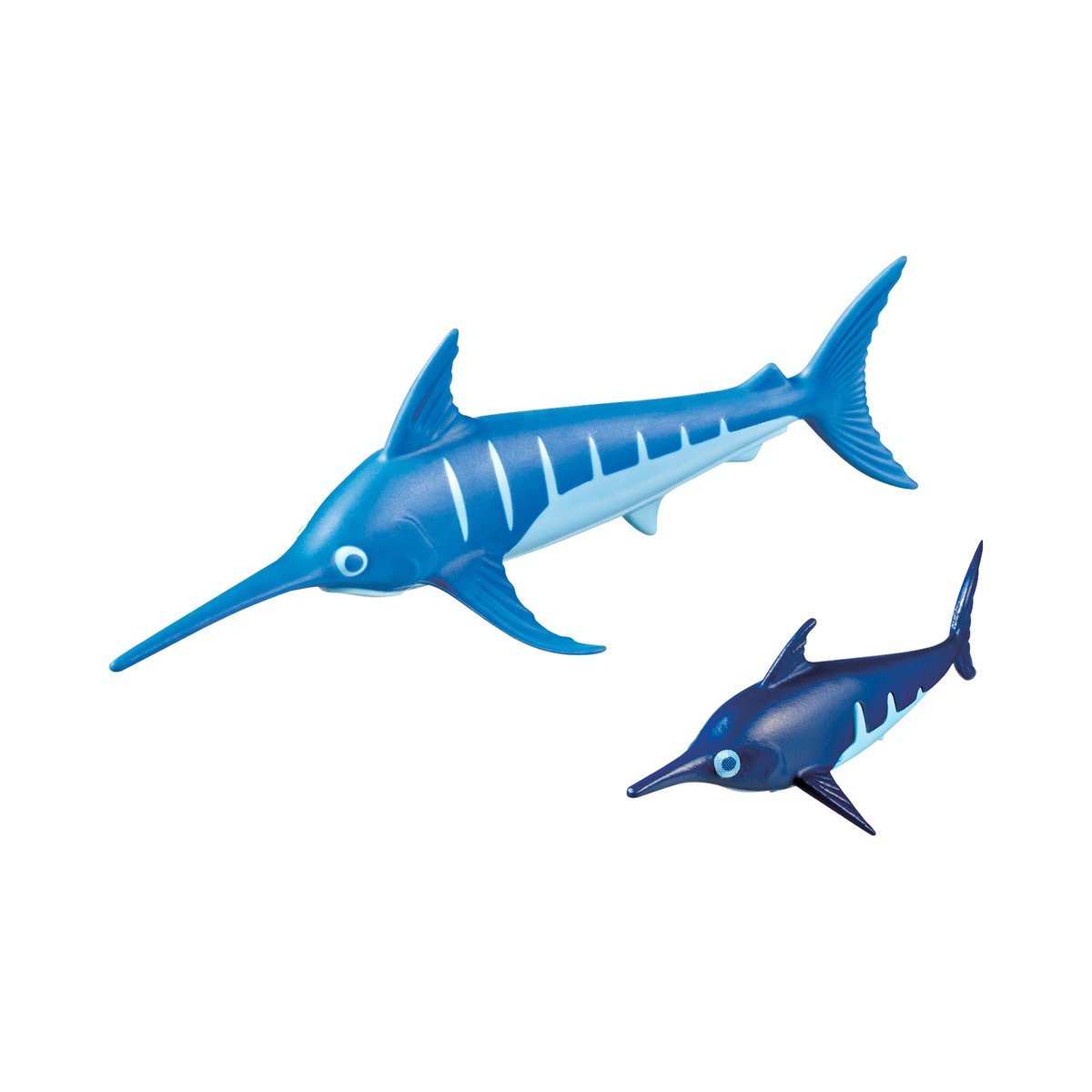 Playmobil Swordfish with Baby nose detail enhances realism in play.