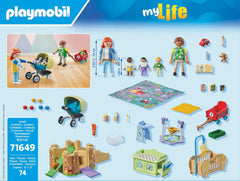 Playmobil Toddler Group crib for naps and cozy downtime