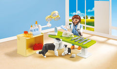 Playmobil Vet Visit set with figures and pets supports imaginative role play.