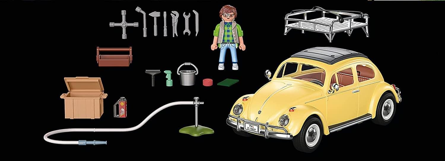 Playmobil Beetle figure and accessories support imaginative play sessions.