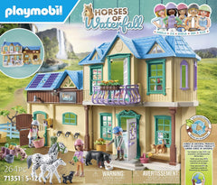 Playmobil Waterfall Ranch horse care tools support grooming and feeding pretend routines