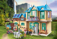 Playmobil Waterfall Ranch paddock scene supports riding adventures and horse wrangling play