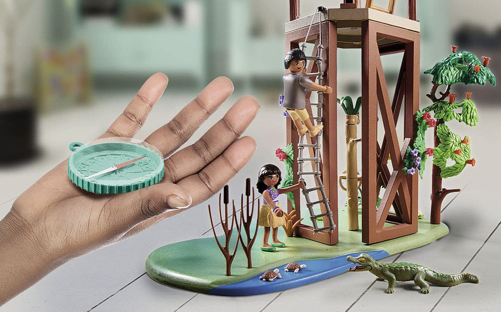 Playmobil Wiltopia animal card AR content unlocks digital learning experiences.