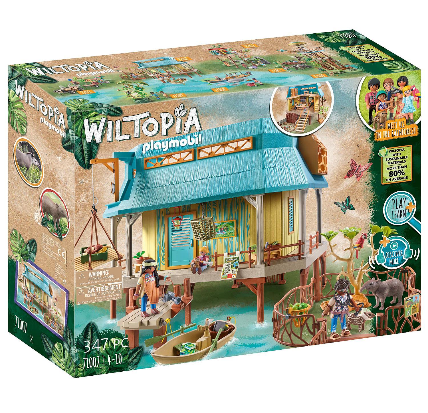 Playmobil Wiltopia Animal Care Station exam table for wildlife checks
