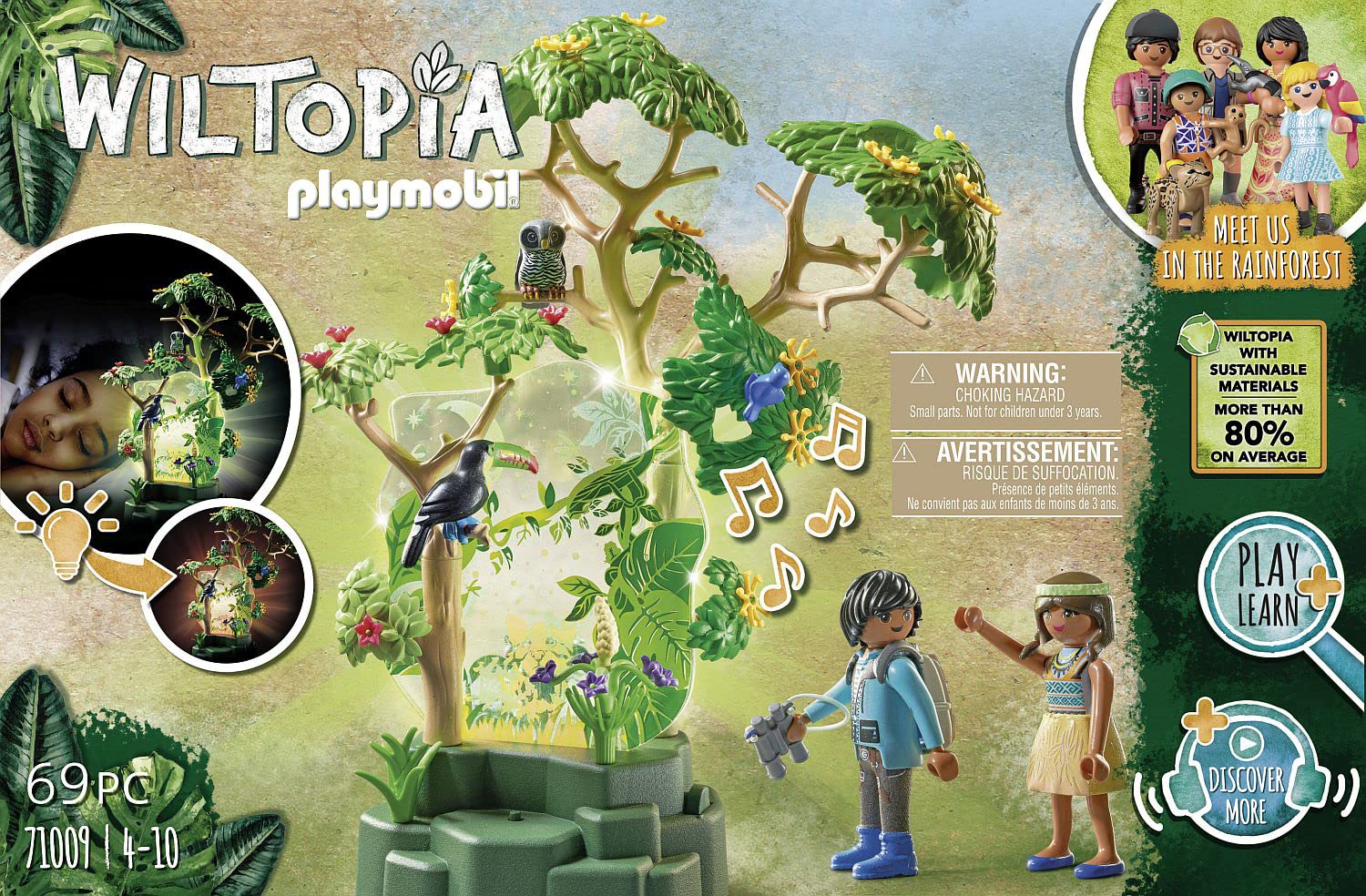 Playmobil Wiltopia AR selfie projection brings rainforest animals into your room.