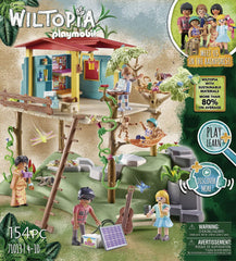 Conveyor belt feature in Wiltopia rainforest set for simulated supply transport