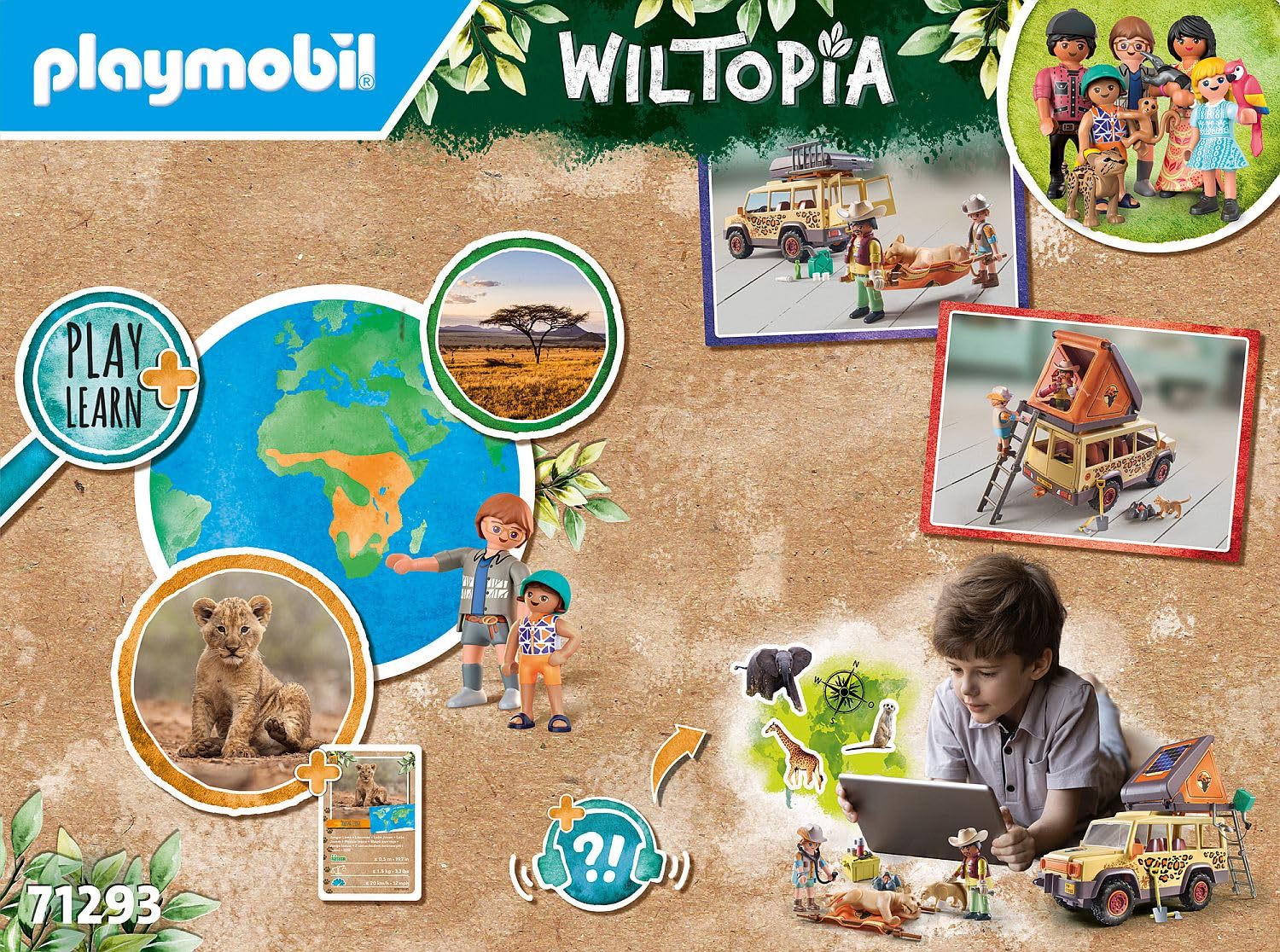 Playmobil Wiltopia radio call scene for help prompts cooperative play