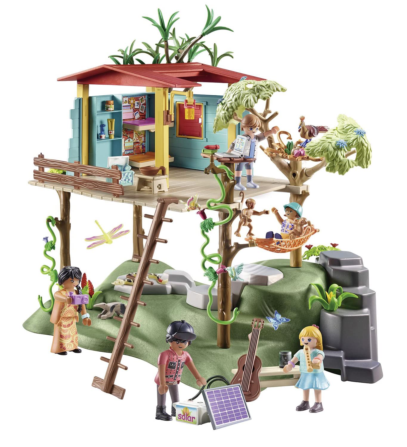 Family figures included for relatable rainforest role play