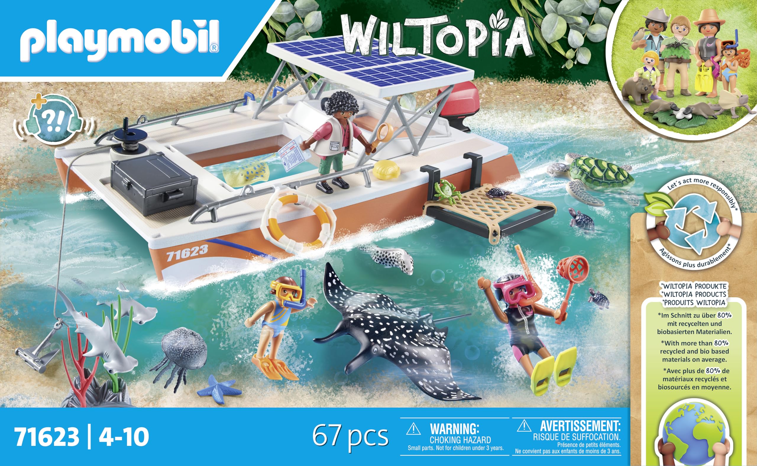 Playmobil Wiltopia hammerhead shark scene sparks ocean storytelling