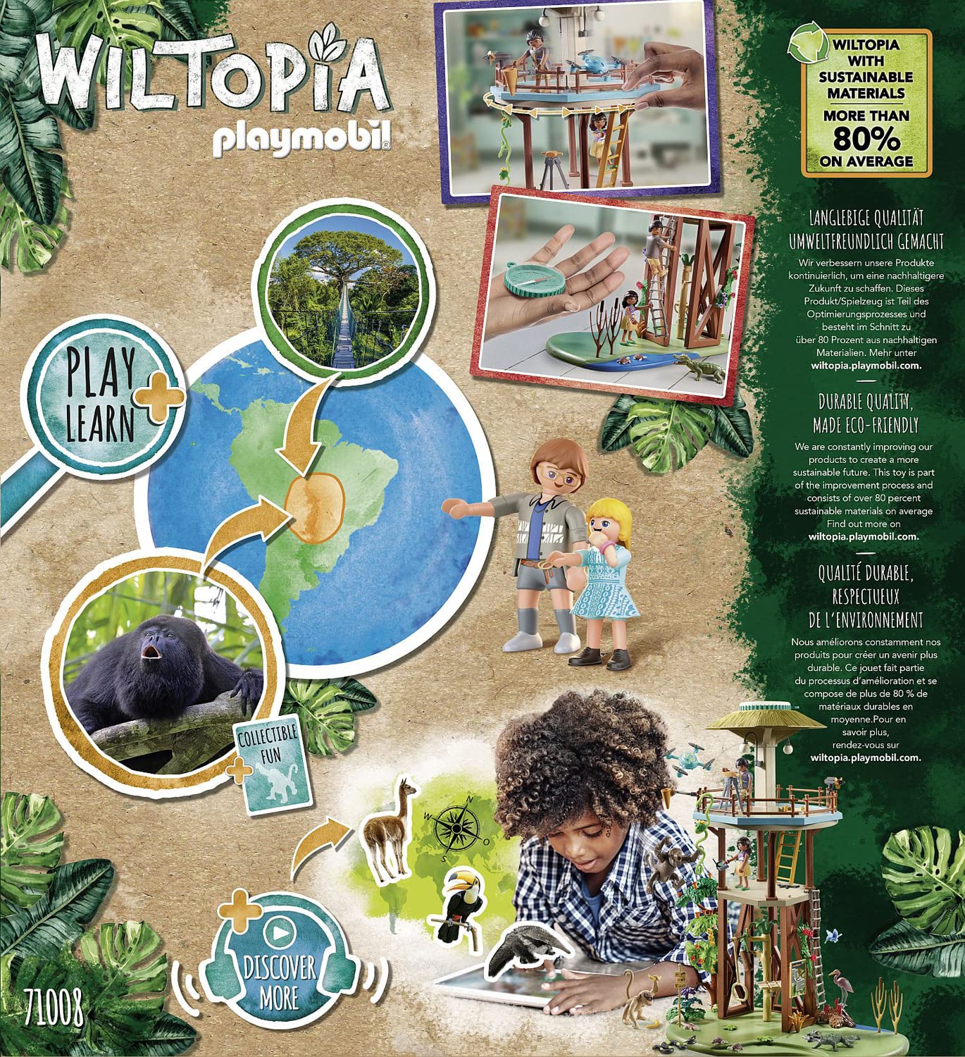 Playmobil Wiltopia howler monkeys habitat brings wildlife into kids' imagination.