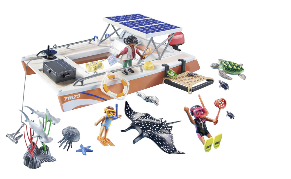 Playmobil Wiltopia jellyfish display enhances reef-themed storytelling