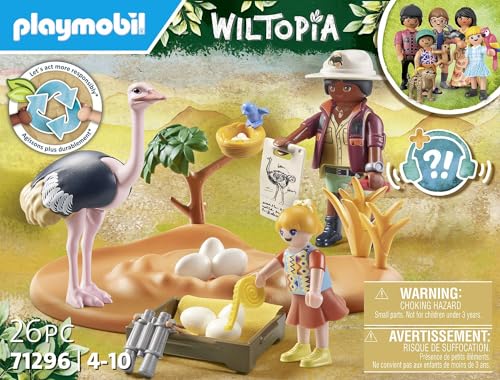 Playmobil Wiltopia nest with eggs prompts nurturing wildlife scenes.