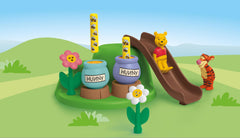Playmobil Winnie the Pooh flower garden—colorful flowers boost imaginative play