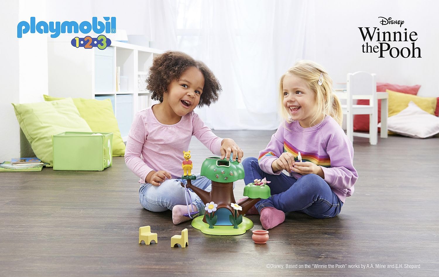 Playmobil Winnie's Tree House supports early storytelling and imaginative play.