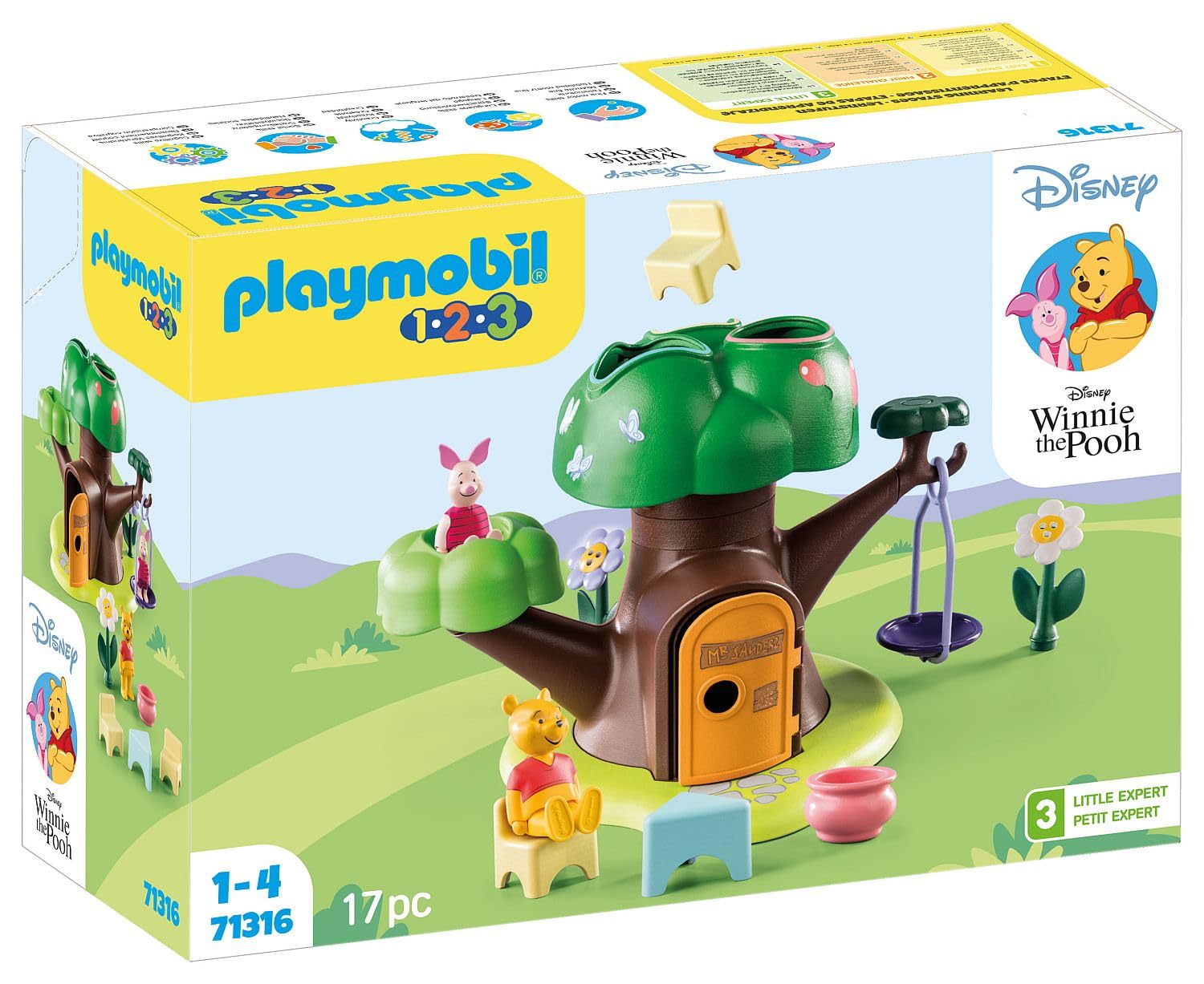 Playmobil Tree House treetop sorting scene highlighting shape and color recognition.