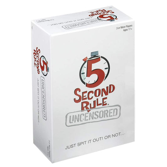 PlayMonster 5 Second Rule Uncensored box art for adult party nights.