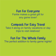 PlayMonster Farkle rules booklet included for fast, friendly learning.
