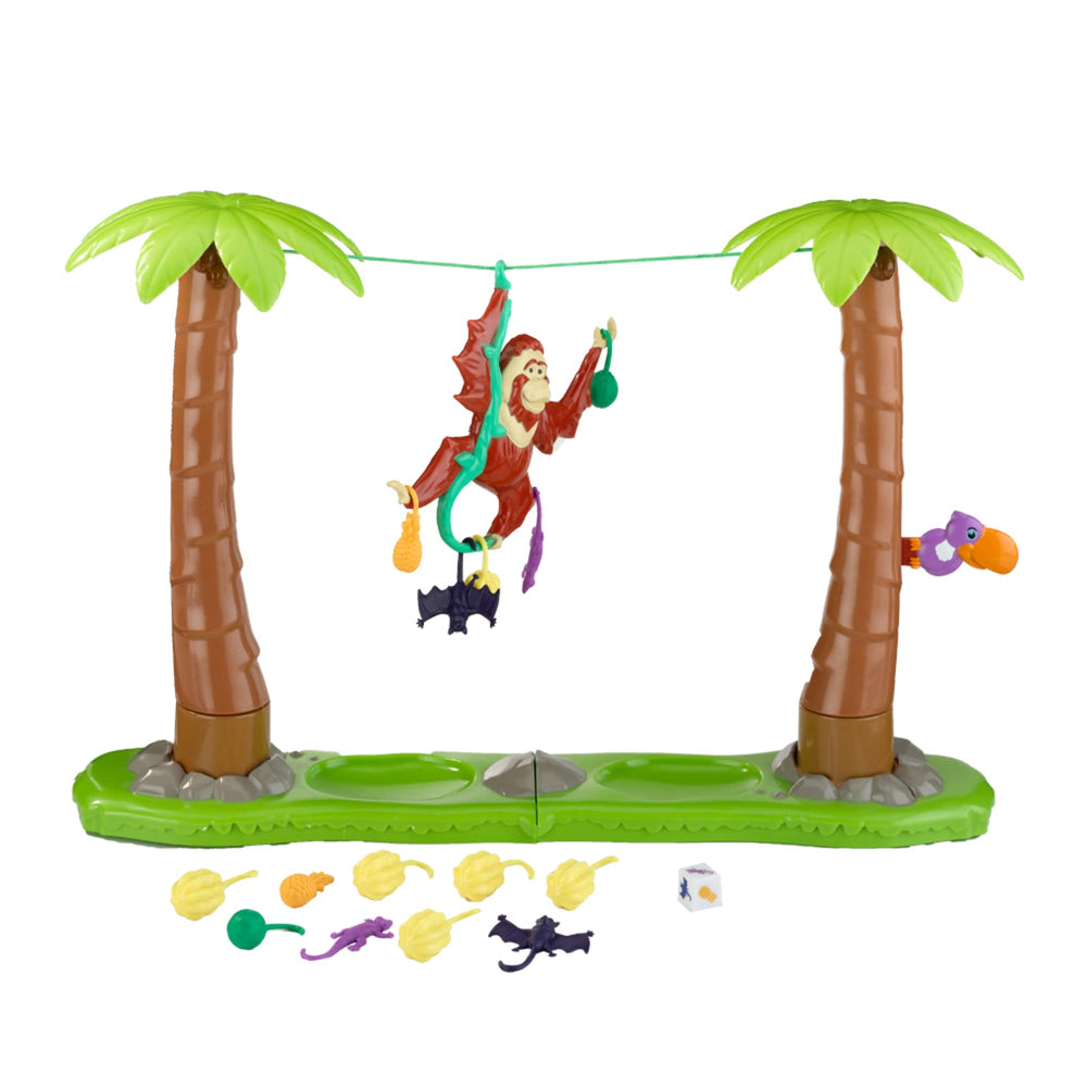 PlayMonster Orangutwang palm trees component adds interactive suspense during play.